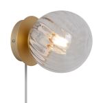 Nordlux Chisell Wandleuchte Metall und Glas Kupfer | Geeignet für E14