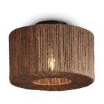 Good&Mojo Deckenleuchte Iguazu Jute Braun | Geeignet für 1x E27 