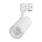 Noxion LED Schienenstrahler 3-Phasen Ecowhite Aluminium Wei&szlig; 30W 2960lm 36D - 830 Warmwei&szlig; | UGR <19