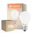 Mehrfachpackung 10x Ledvance Classic LED E27 Birne Matt 5.9W 806lm - 827 Extra Warmweiß | Dimmbar | mable - Ersatz Für 60W