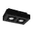 Eglo Decke Spot Mendoza Stahl Schwarz 9.4W 690lm - 830 Warmweiß | Dimmbar - Geeignet für GU10