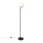 Nordlux Wilson Stehlampe Glas und Metall Schwarz | Geeignet für G9